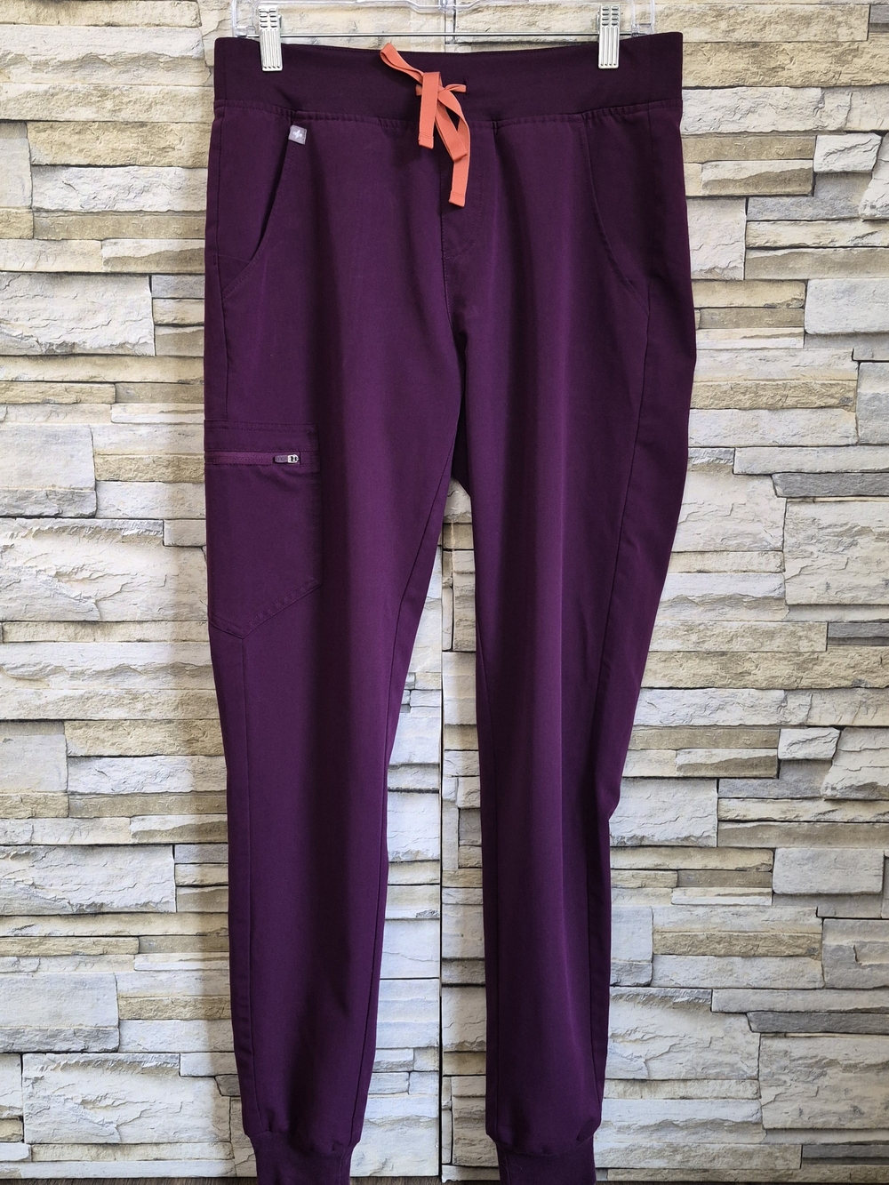 FIGS Scrub Pants Women's S/T Dark Purple FIONx Medical Stretch Nursing Scrubs